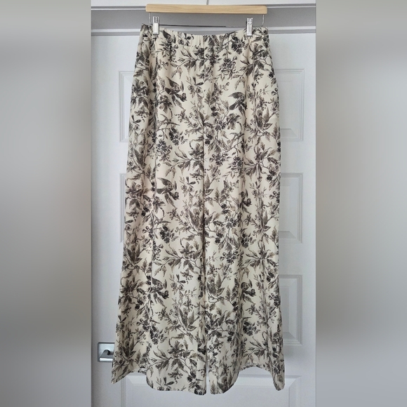 NWT EXPRESS Floral Crop Top and Wide Leg Pant Set, Size L - Picture 2 of 16